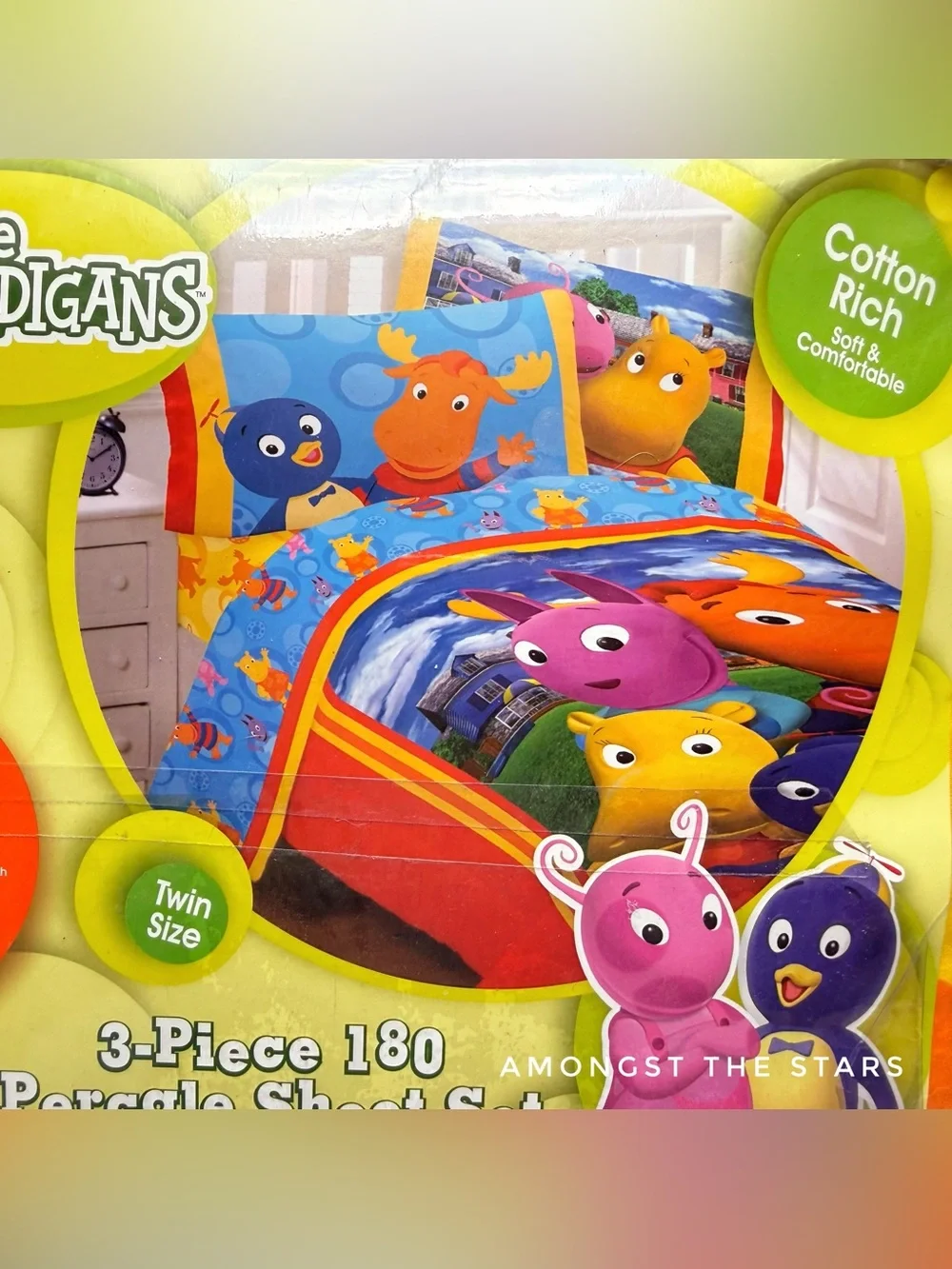 The Backyardigans 3 Piece Twin Fitted & Flat Sheet Pillowcase Set